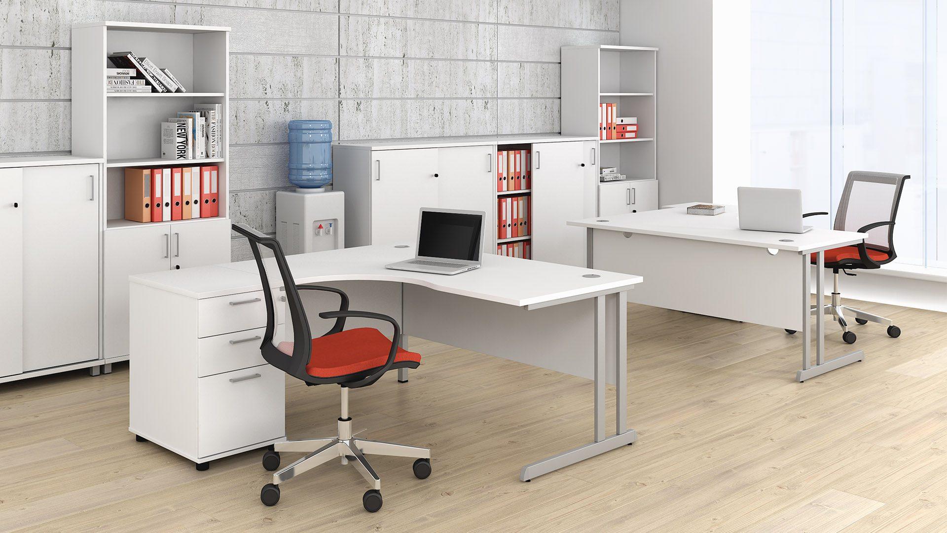Biurka OPTIMA C Krzesła Obrotowe EVA Kontenery OPTIMA Narbutas kontener pod biurko biurowe biurko pracownicze