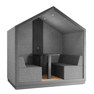 BOX do spotkań TREEHOUSE TH4 budka akustyczna otwarta dla czterech osób do biura