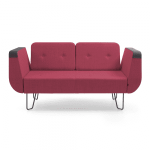 czerwona sofa dwuosobowa do biura Sofa do biura U_FLOE