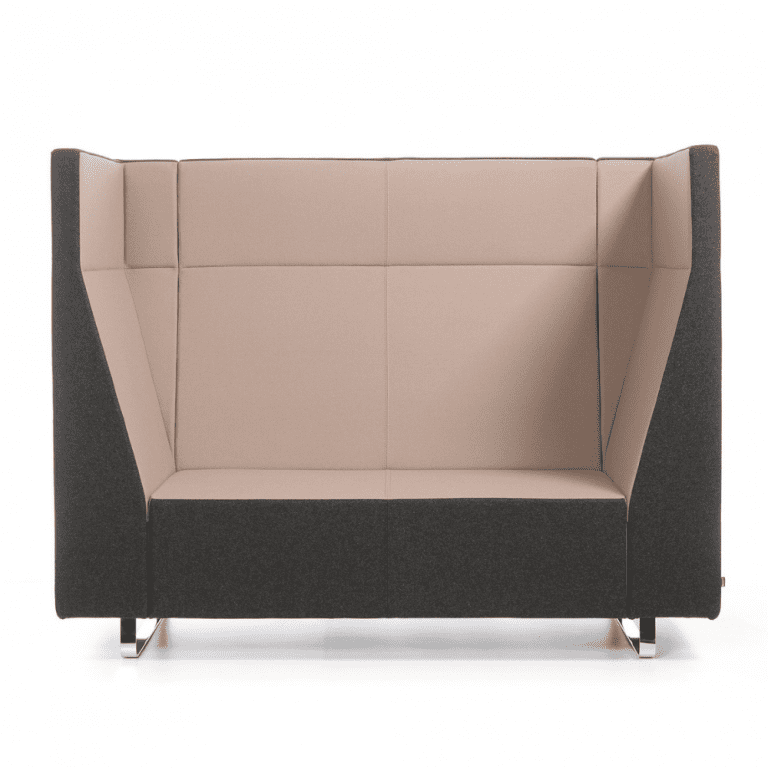 sofa dla dwóch osób z podwyższanym oparciem i bokami Sofa ekranowana akustycznie VOO VOO 9XX
