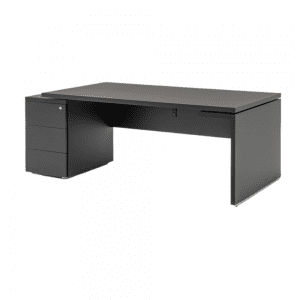 designerskie czarne biurko do gabinetu MITO FENIX