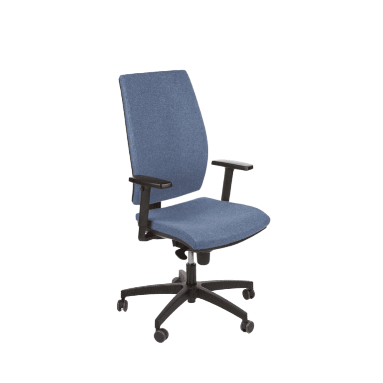Pracownicze krzesło obrotowe MIRA z tapicerowanym tkaniną siedziskiem i oparciem Intar Seating